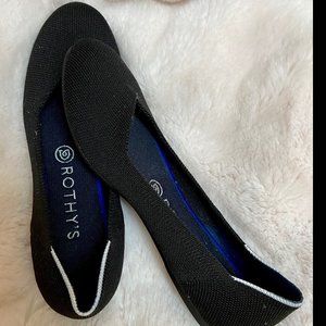 Rothy's The Flat in Black Solid